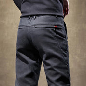 Men's Fleece-Lined Slim Fit Pants - Casual Cowboy Style