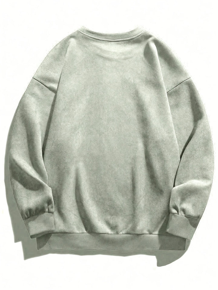 Men's Fleece Sweatshirt - Classic Crew Neck