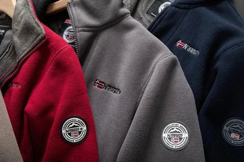 Men's Fleece Winter Jacket - Warm & Modern Fit