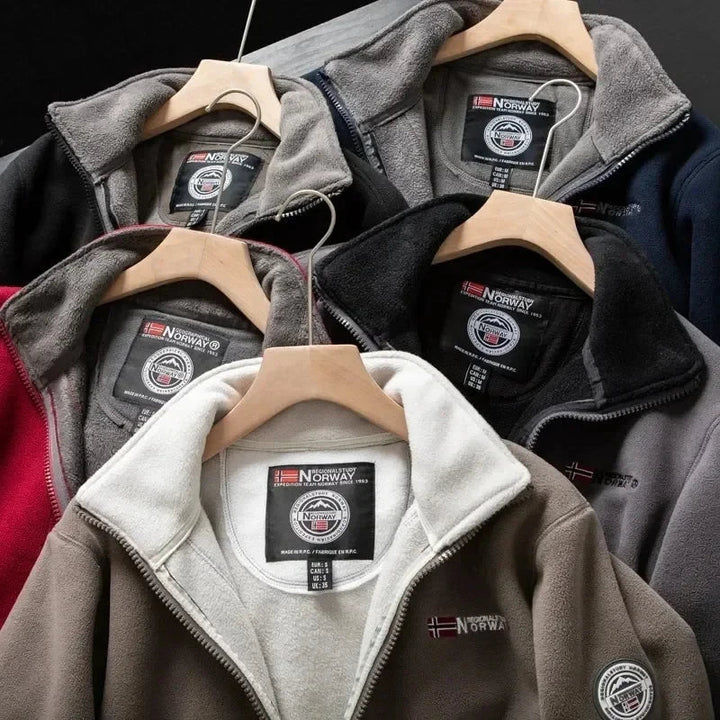 Men's Fleece Winter Jacket - Warm & Modern Fit