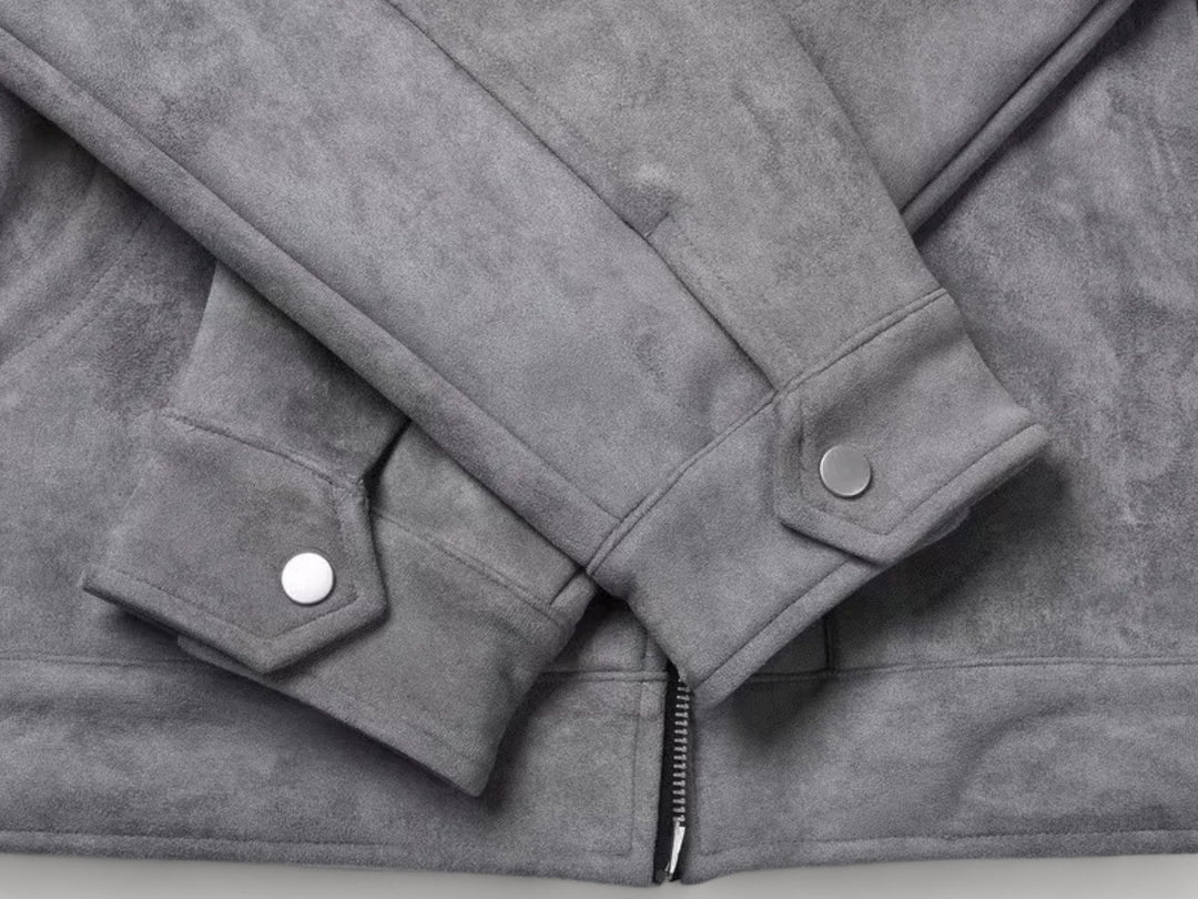 Men's Grey Zip Jacket - Timeless Winter Style