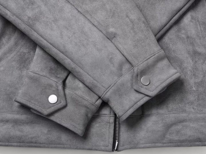 Men's Grey Zip Jacket - Timeless Winter Style