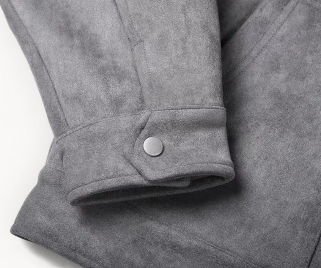 Men's Grey Zip Jacket - Timeless Winter Style