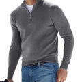 Men's Half-Zip Sweater - Casual Comfort Knit