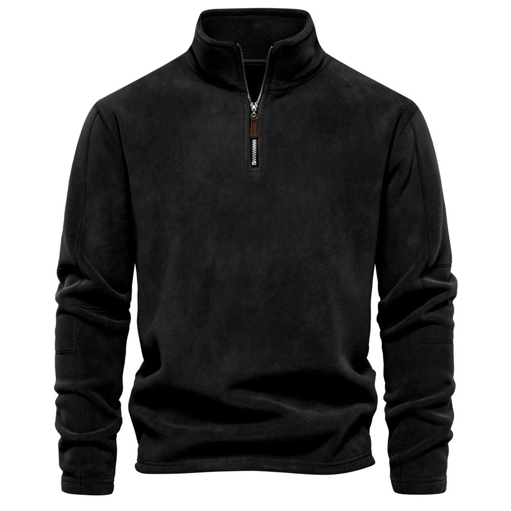 Men's Half-Zip Thermal Sweater - Warm Winter Knit