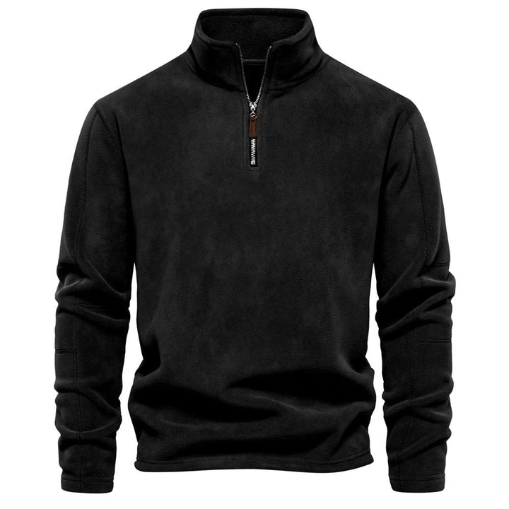 Men's Half-Zip Thermal Sweater - Warm Winter Knit