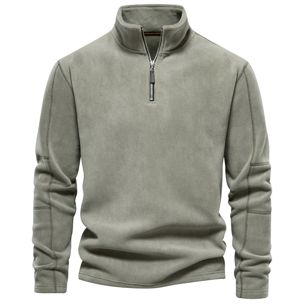 Men's Half-Zip Thermal Sweater - Warm Winter Knit