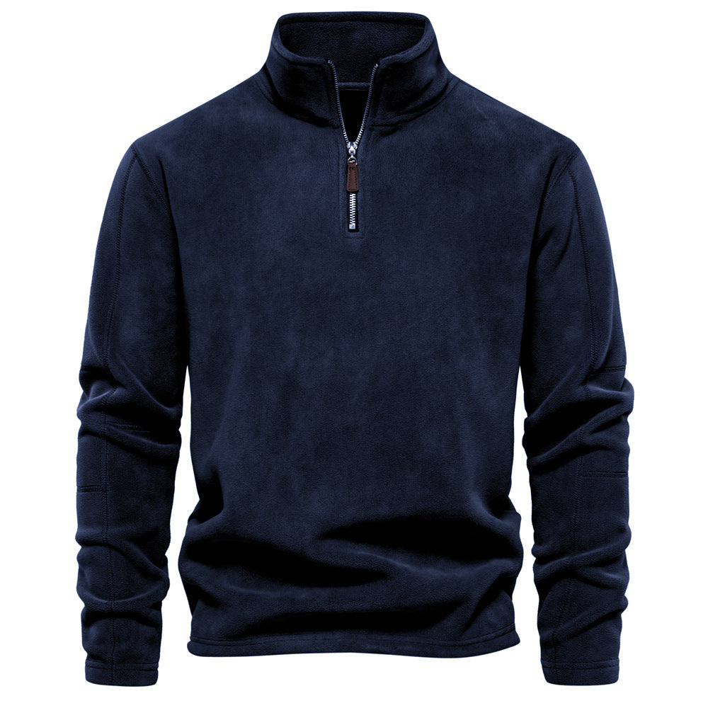 Men's Half-Zip Thermal Sweater - Warm Winter Knit