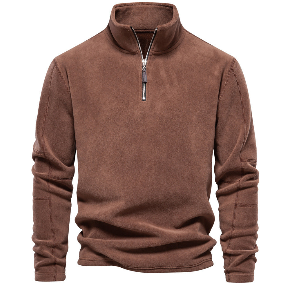 Men's Half-Zip Thermal Sweater - Warm Winter Knit