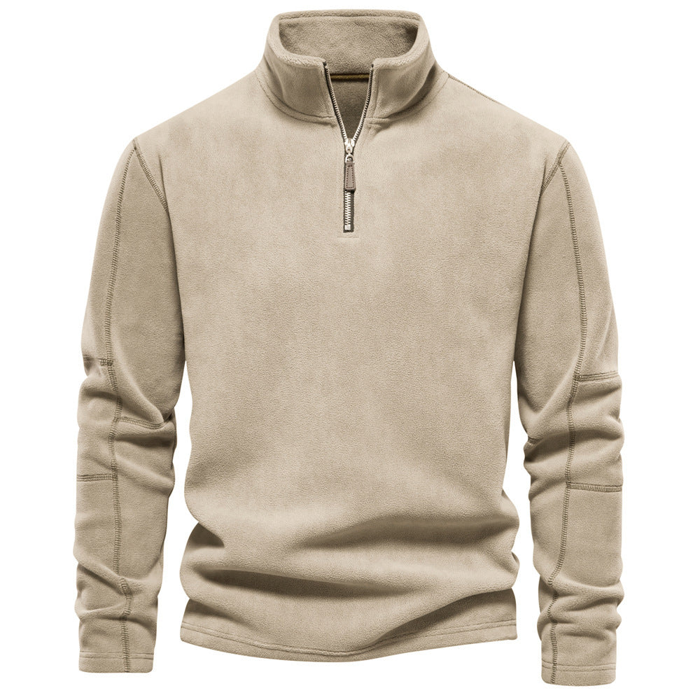 Men's Half-Zip Thermal Sweater - Warm Winter Knit