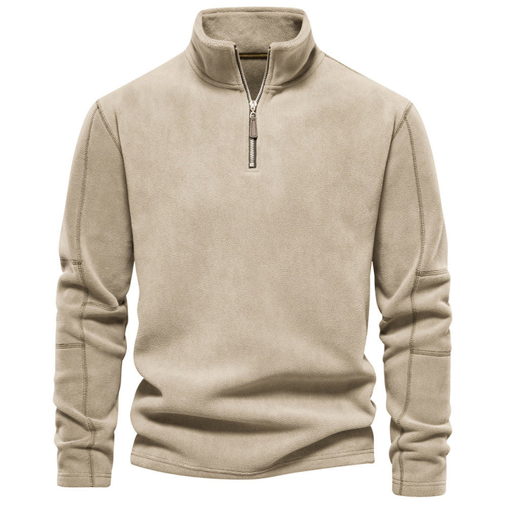 Men's Half-Zip Thermal Sweater - Warm Winter Knit