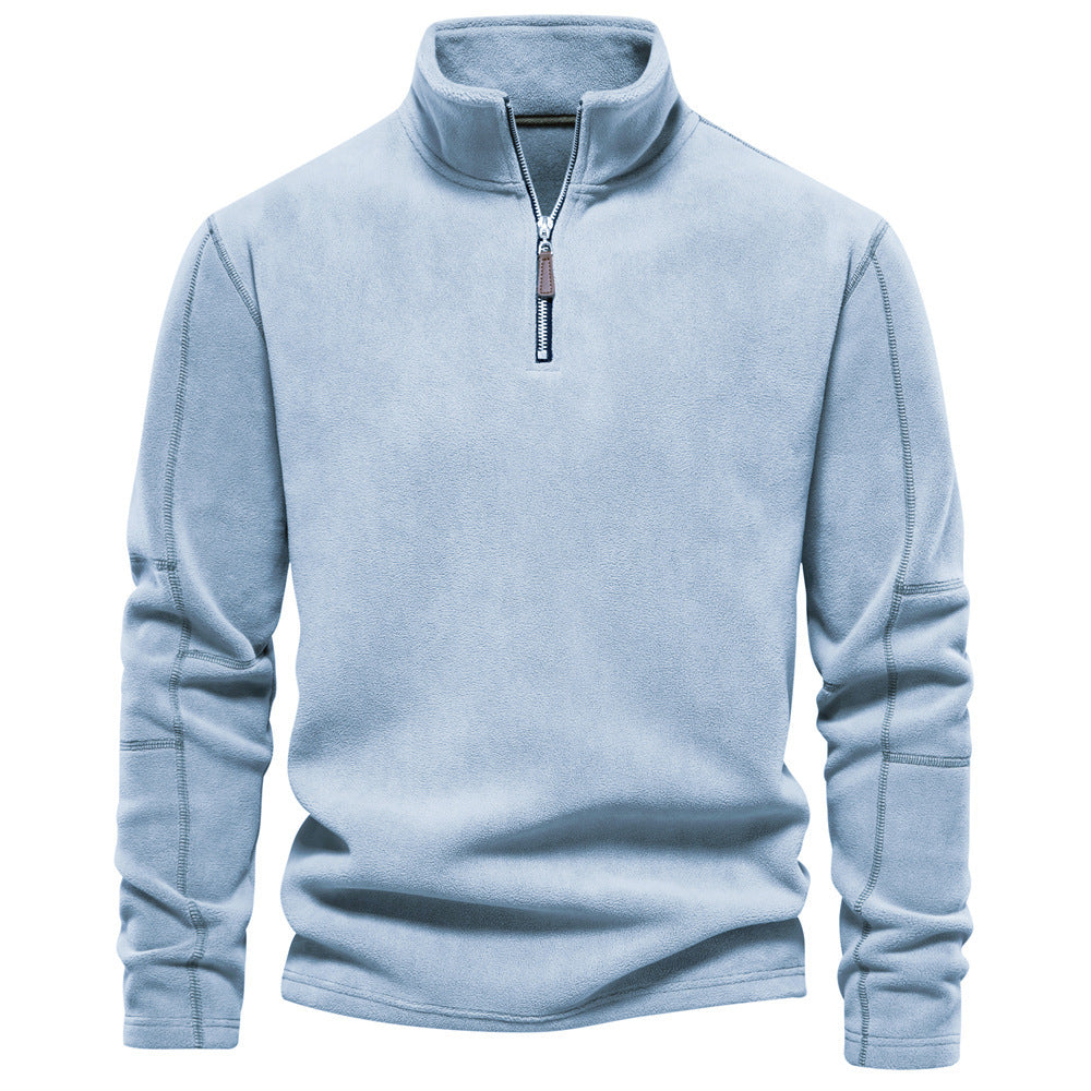 Men's Half-Zip Thermal Sweater - Warm Winter Knit