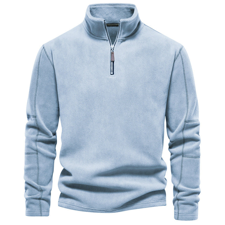 Men's Half-Zip Thermal Sweater - Warm Winter Knit