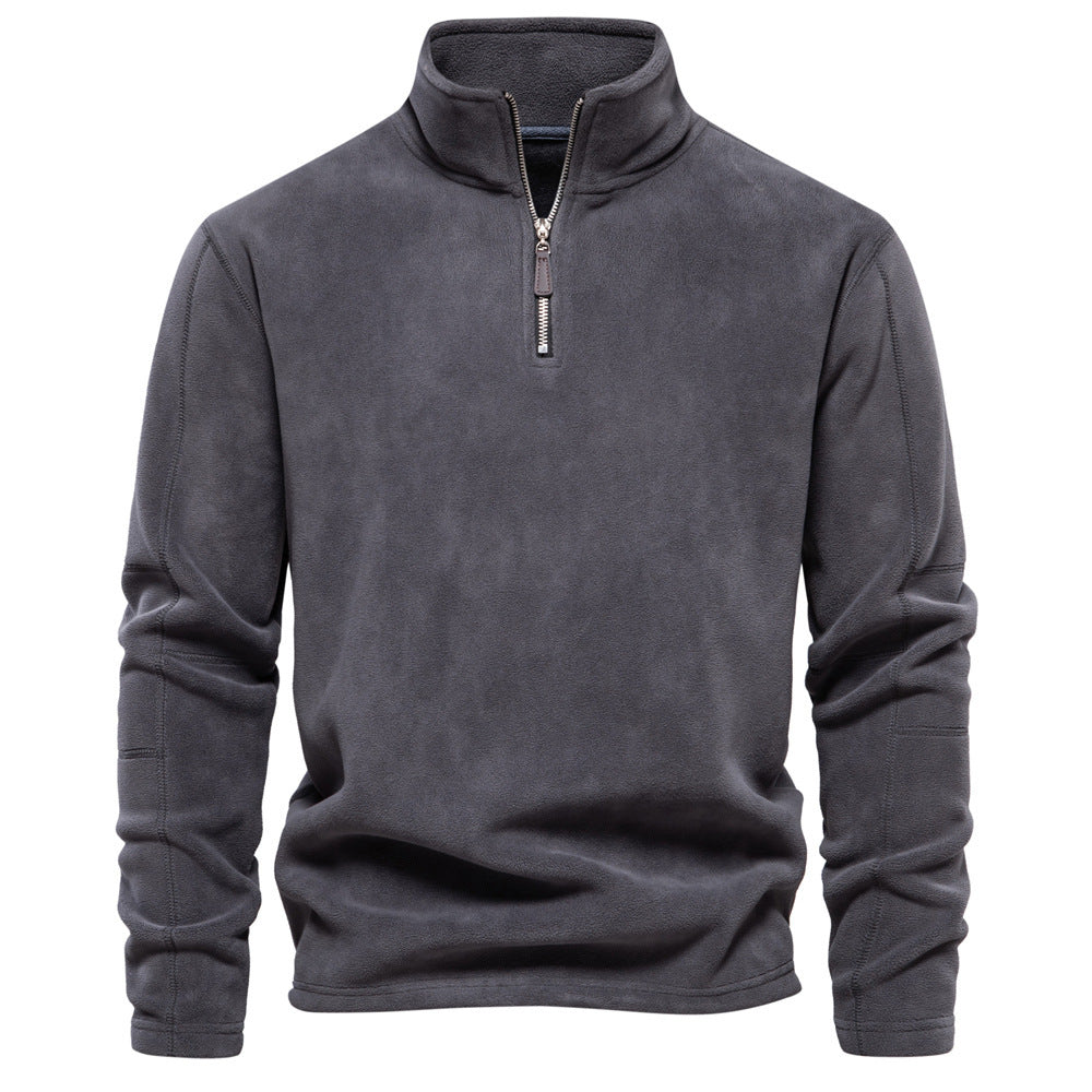 Men's Half-Zip Thermal Sweater - Warm Winter Knit