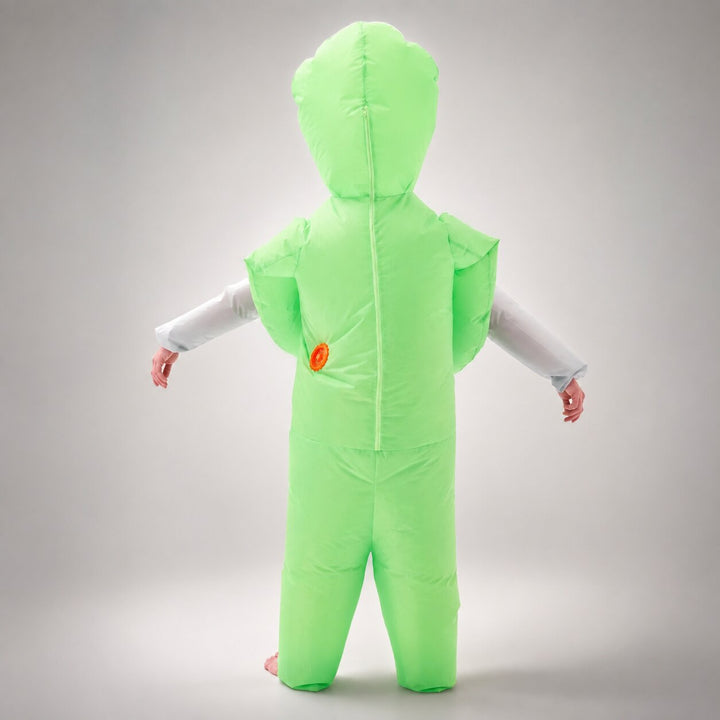 Men's Halloween Alien Abduction Inflatable Costume - Green