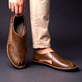 Men's Handcrafted Open-Toe Sandals - Classic Comfort
