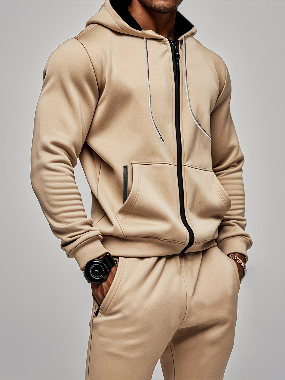 Men's Hoodie & Joggers Set - Comfortable Casual Tracksuit