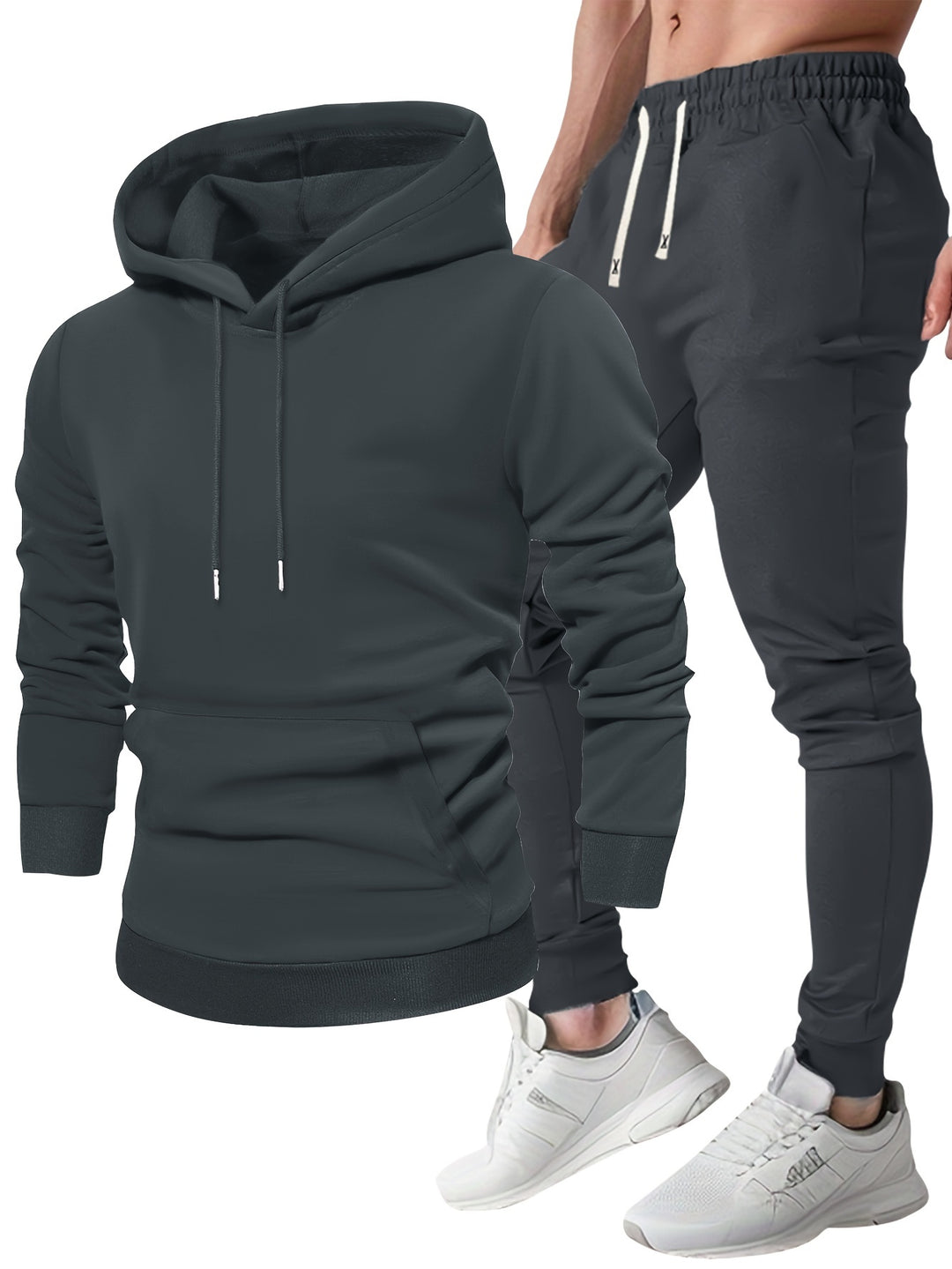 Men's Hoodie & Joggers Set - Comfortable Sportswear