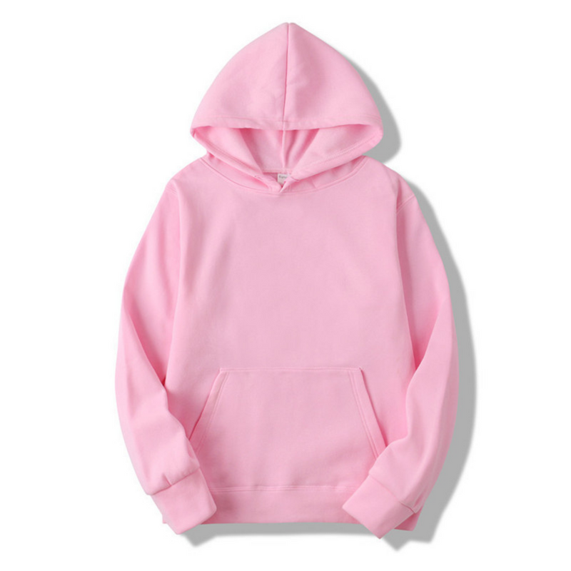 Men's Hoodie Sweatshirt - Comfort Fit - Pink