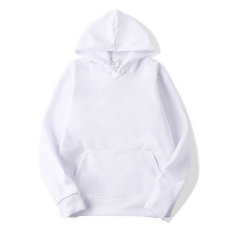 Men's Hoodie Sweatshirt - Comfort Fit - White