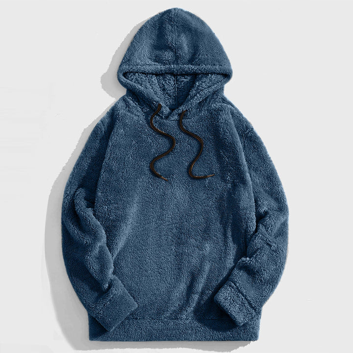 Men's Hoodie with Drawstring – Casual Comfort - Blue