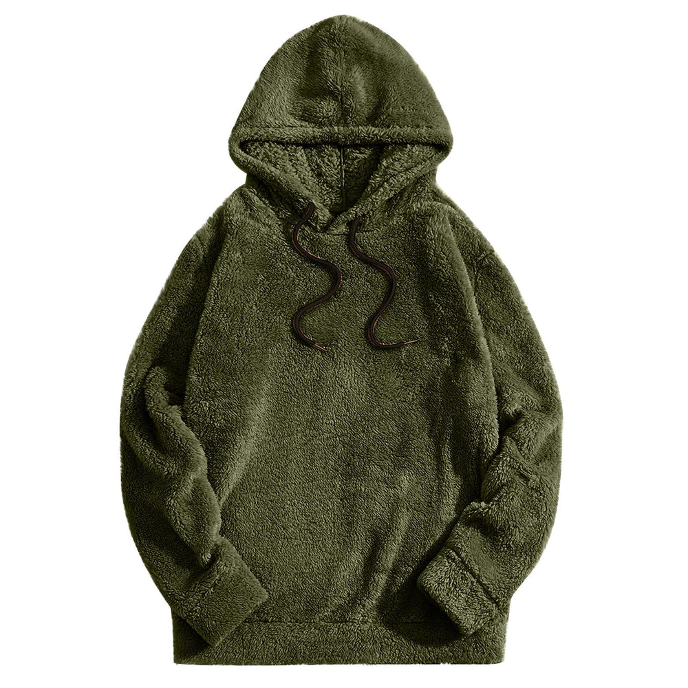 Men's Hoodie with Drawstring – Casual Comfort - Green