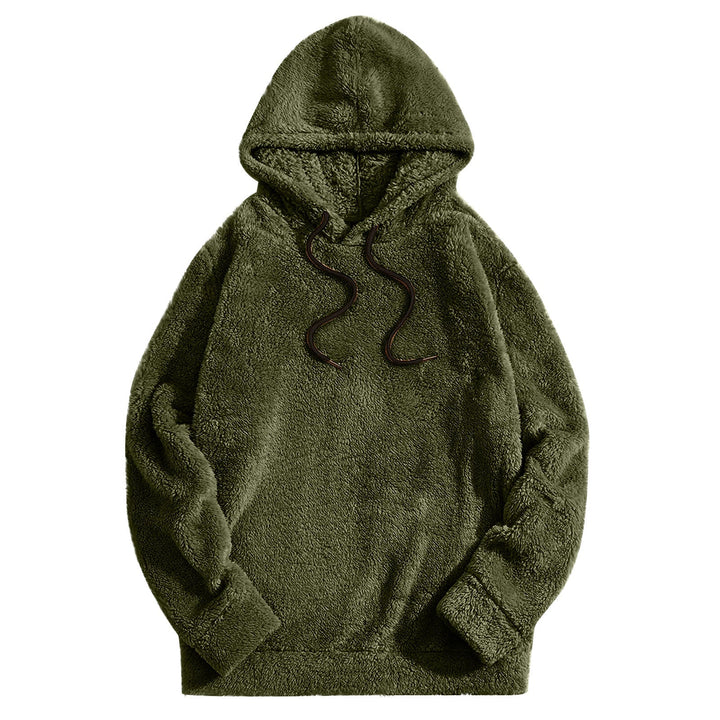 Men's Hoodie with Drawstring – Casual Comfort - Green