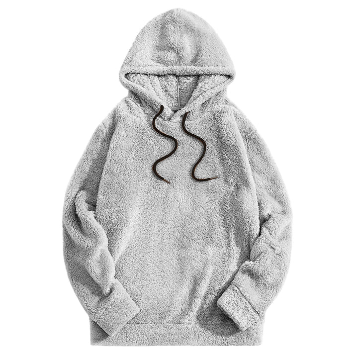 Men's Hoodie with Drawstring – Casual Comfort - Grey