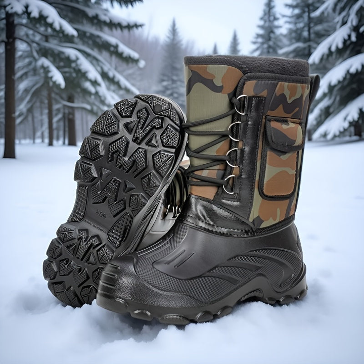 Men's Insulated Snow Boots - Waterproof Winter Hiking Shoes