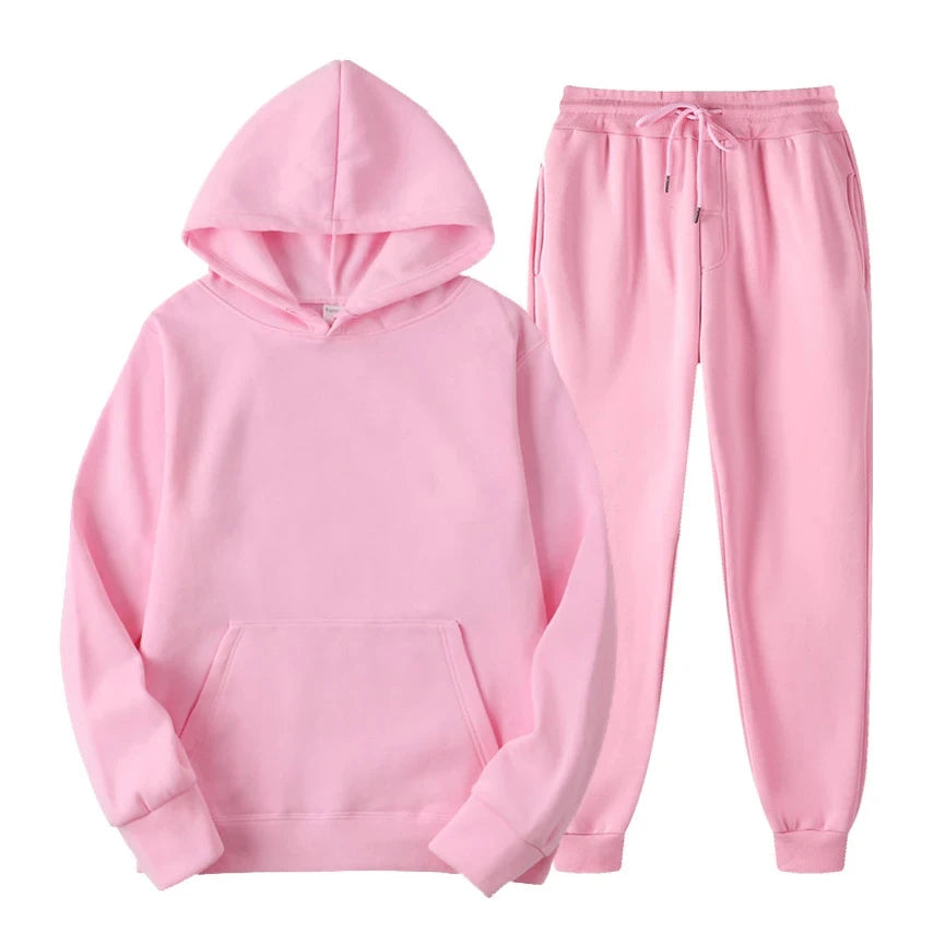 Men's Jogger Set - Relaxed Fit Comfort - Pink