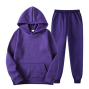 Men's Jogger Set - Relaxed Fit Comfort - Purple