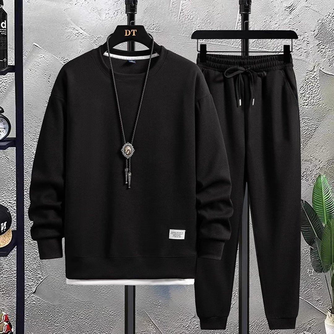 Men's Jogging Set - Relaxed Fit Comfort - Black