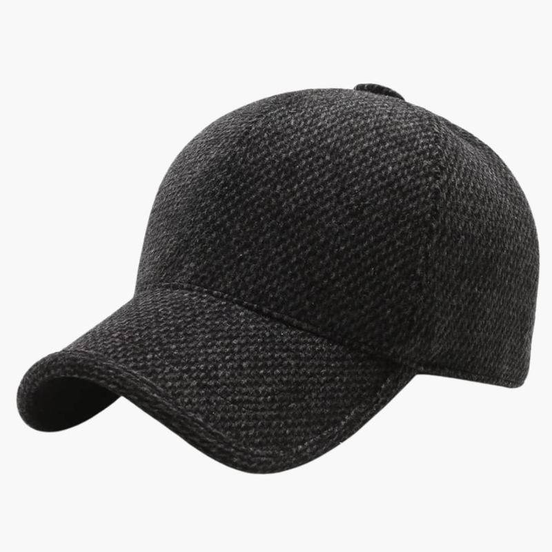 Men's Knit Winter Beanie - Warm Lined Casual Hat - Charcoal Grey