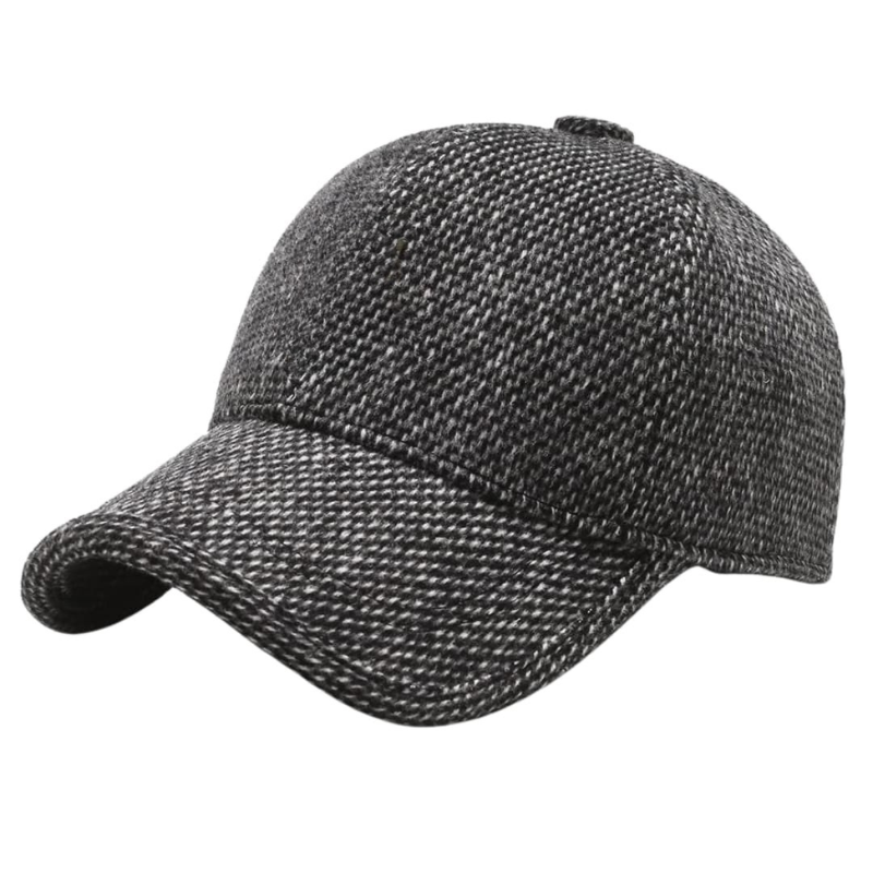 Men's Knit Winter Beanie - Warm Lined Casual Hat - Grey