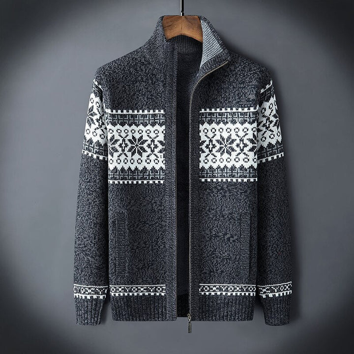 Men's Knit Zip Vest - Classic Warmth - Grey
