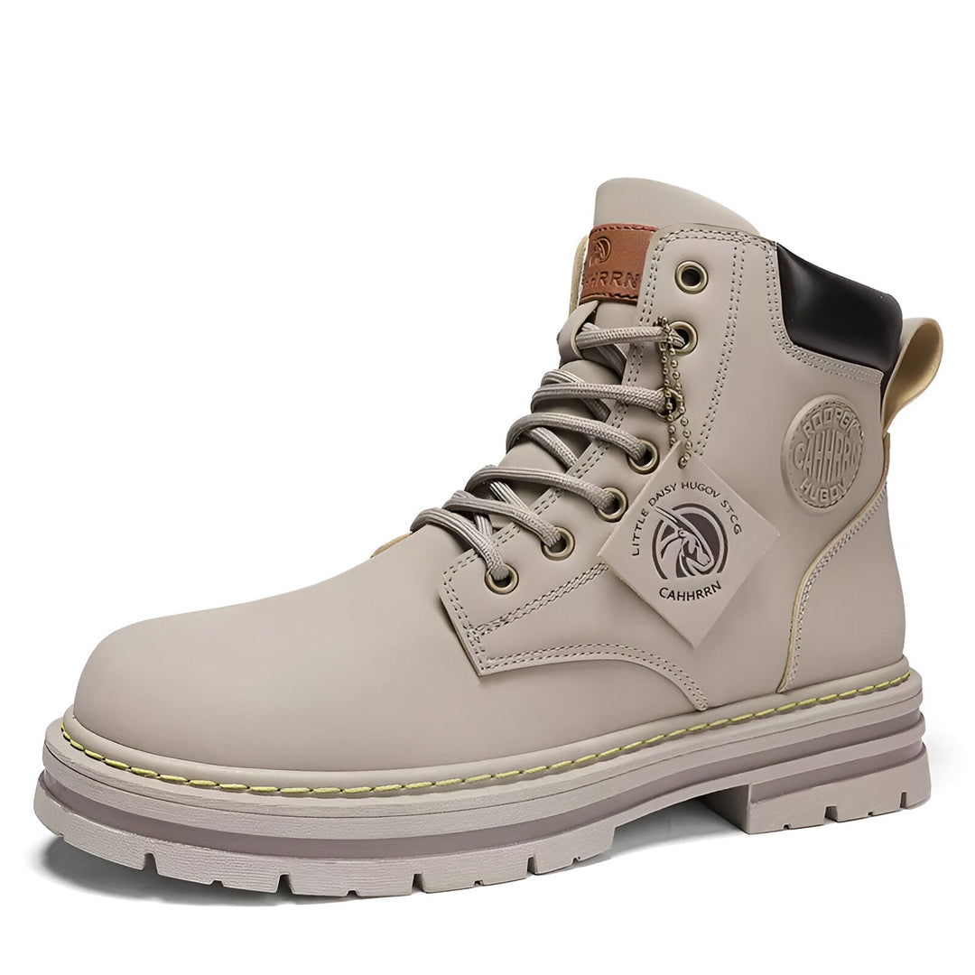 Men's Lace-Up Winter Boots - Waterproof Lug Sole