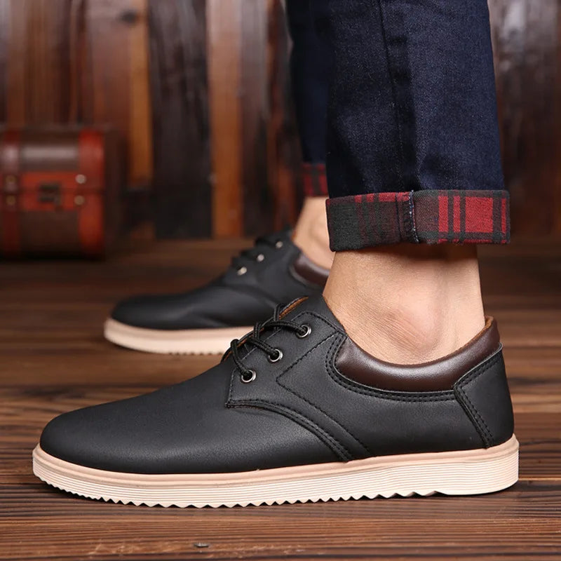 Men's Leather Dress Shoes - Classic Oxford Style