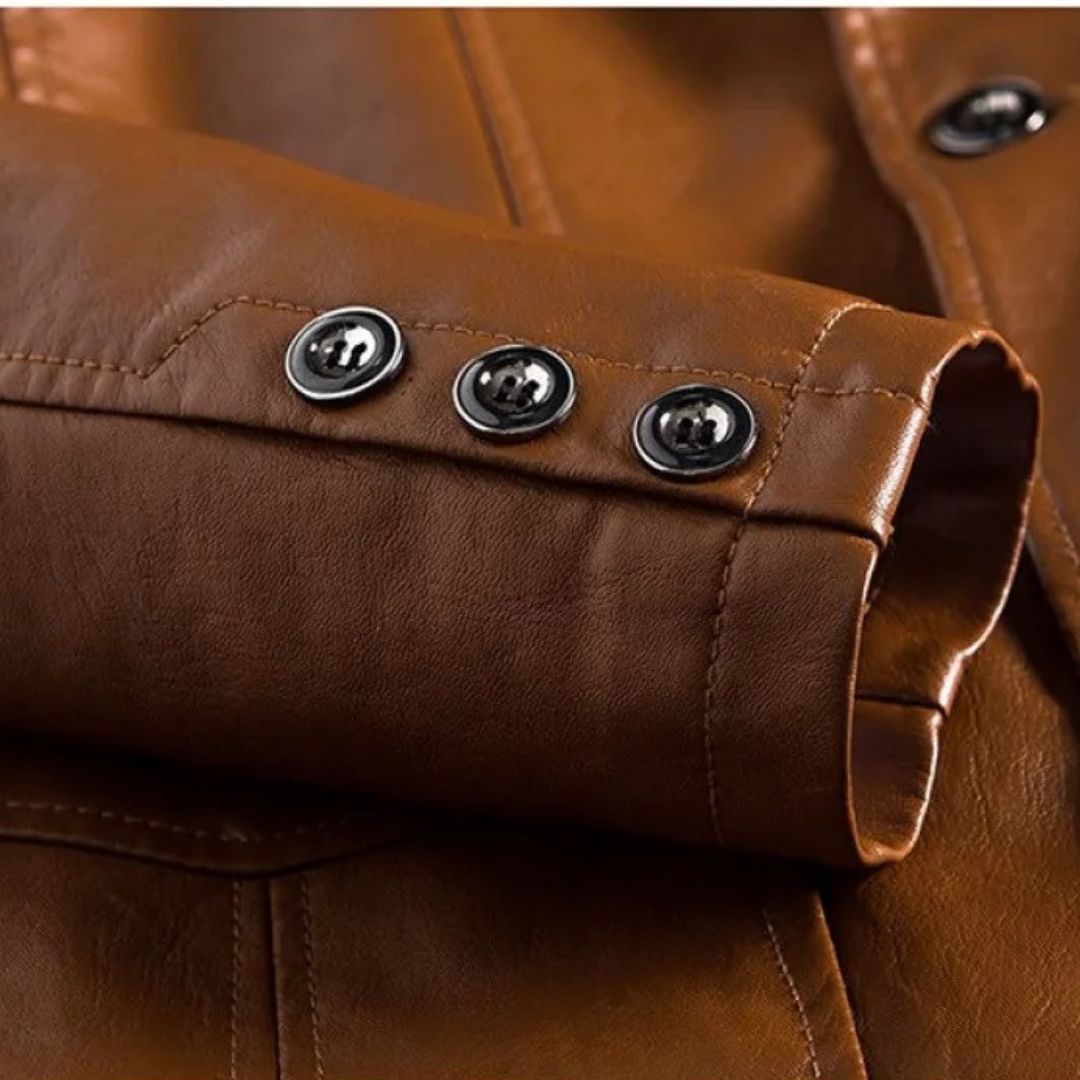 Men's Leather Jacket - Classic Timeless Style