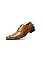 Men's Leather Oxford Dress Shoes - Polished Classic Formal