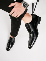 Men's Leather Oxford Dress Shoes - Polished Classic Formal