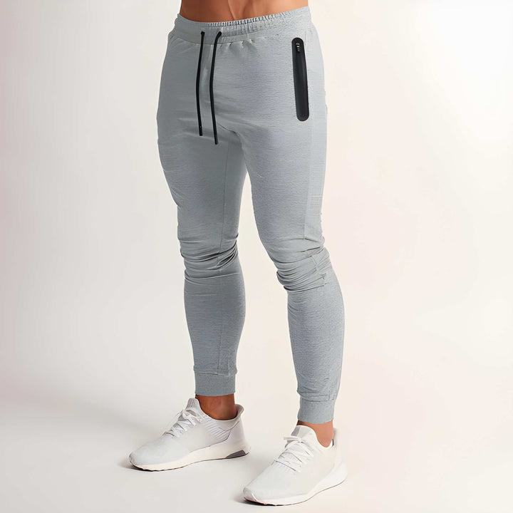 Men's Lightweight Athletic Shorts - Quick-Dry Slim Fit - Grey