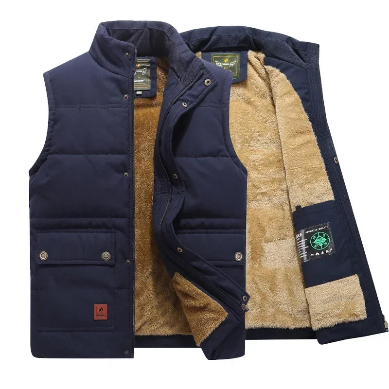 Men's Lightweight Insulated Vest - Functional Workwear - Blue
