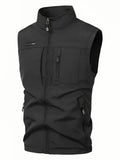 Men's Lightweight Sleeveless Vest - Quick-Dry Work Gilet