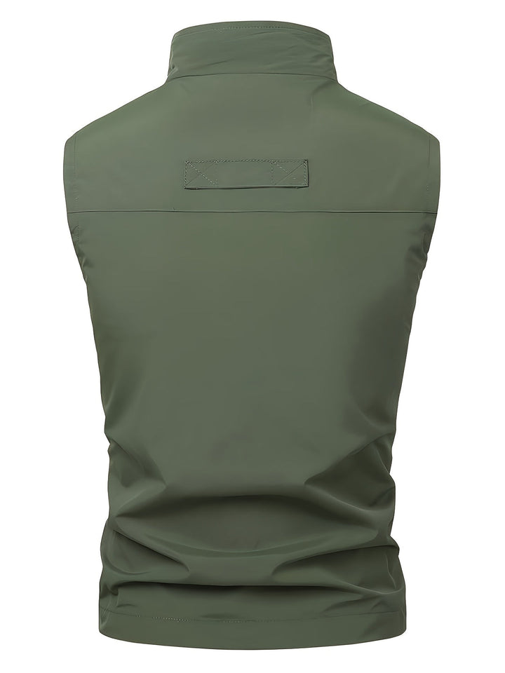 Men's Lightweight Sleeveless Vest - Quick-Dry Work Gilet