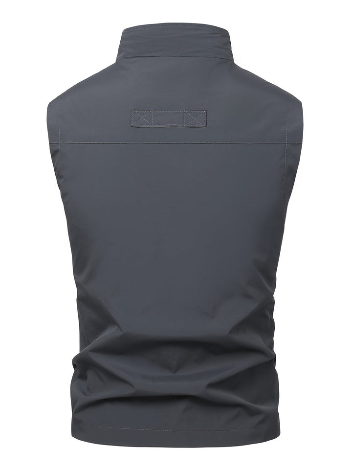 Men's Lightweight Sleeveless Vest - Quick-Dry Work Gilet