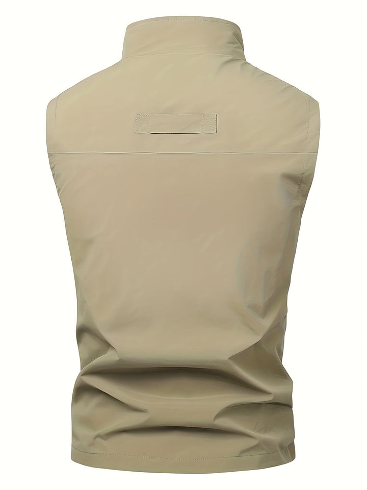 Men's Lightweight Sleeveless Vest - Quick-Dry Work Gilet