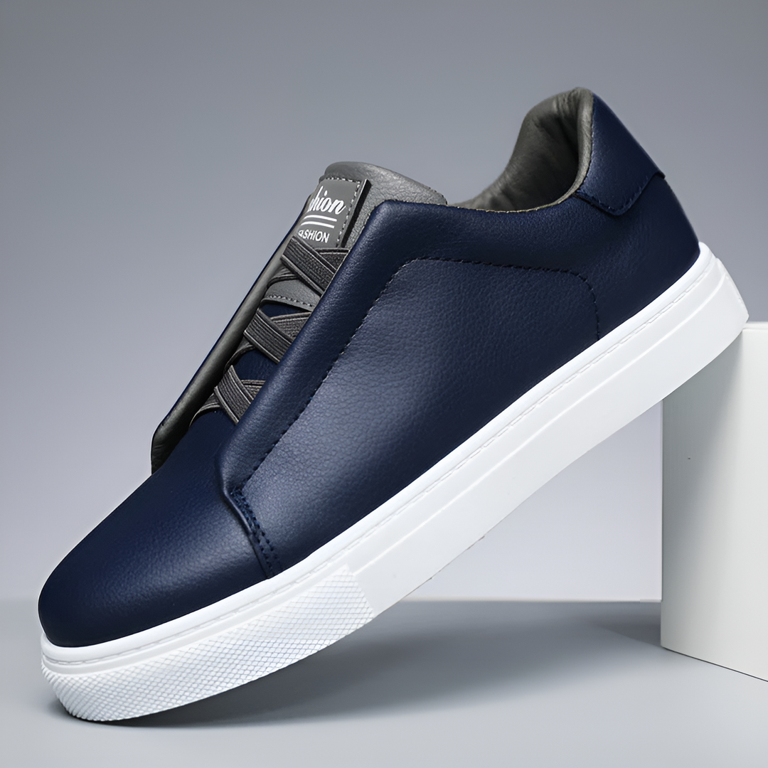 Men's Lightweight Sneakers - Casual Comfort & Grip - Blue