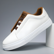 Men's Lightweight Sneakers - Casual Comfort & Grip - White