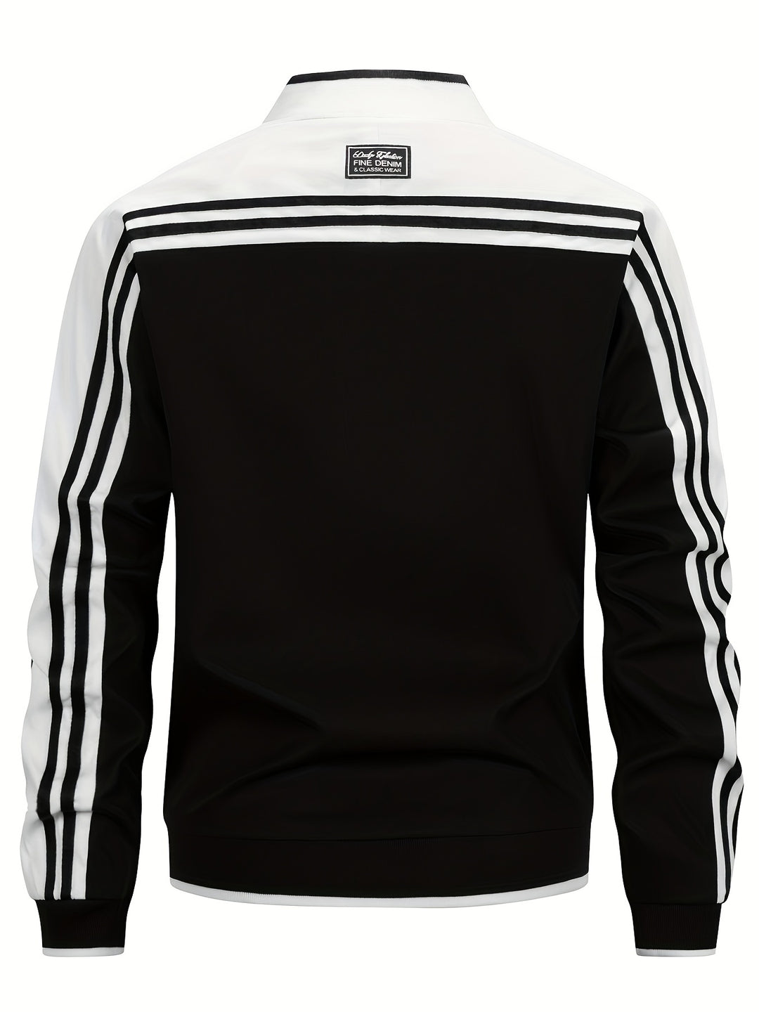 Men's Lightweight Sportvest Baseball Collar - Striped Sleeves