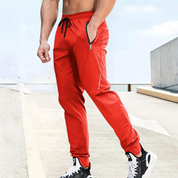 Men's Lightweight Stretch Athletic Shorts - Training & Running - Red